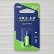 Батарейка лужна Rablex Super Power alkaline 4LR44, 6V